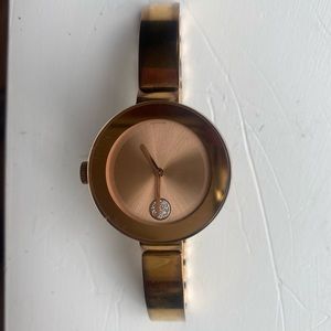 Gently used MOVADO Bold Rose Sunray Dial watch